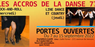 Portes Ouvertes 2022 : cours de danse adulte 77