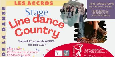 Stage de danse country et line dance samedi 23 novembre 2024