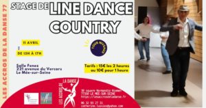 Stage Line Dance & Country &ndash; Samedi 11 avril 2026 @ Stage de danse Country et Line Dance | Le M&eacute;e-sur-Seine | &Icirc;le-de-France | France